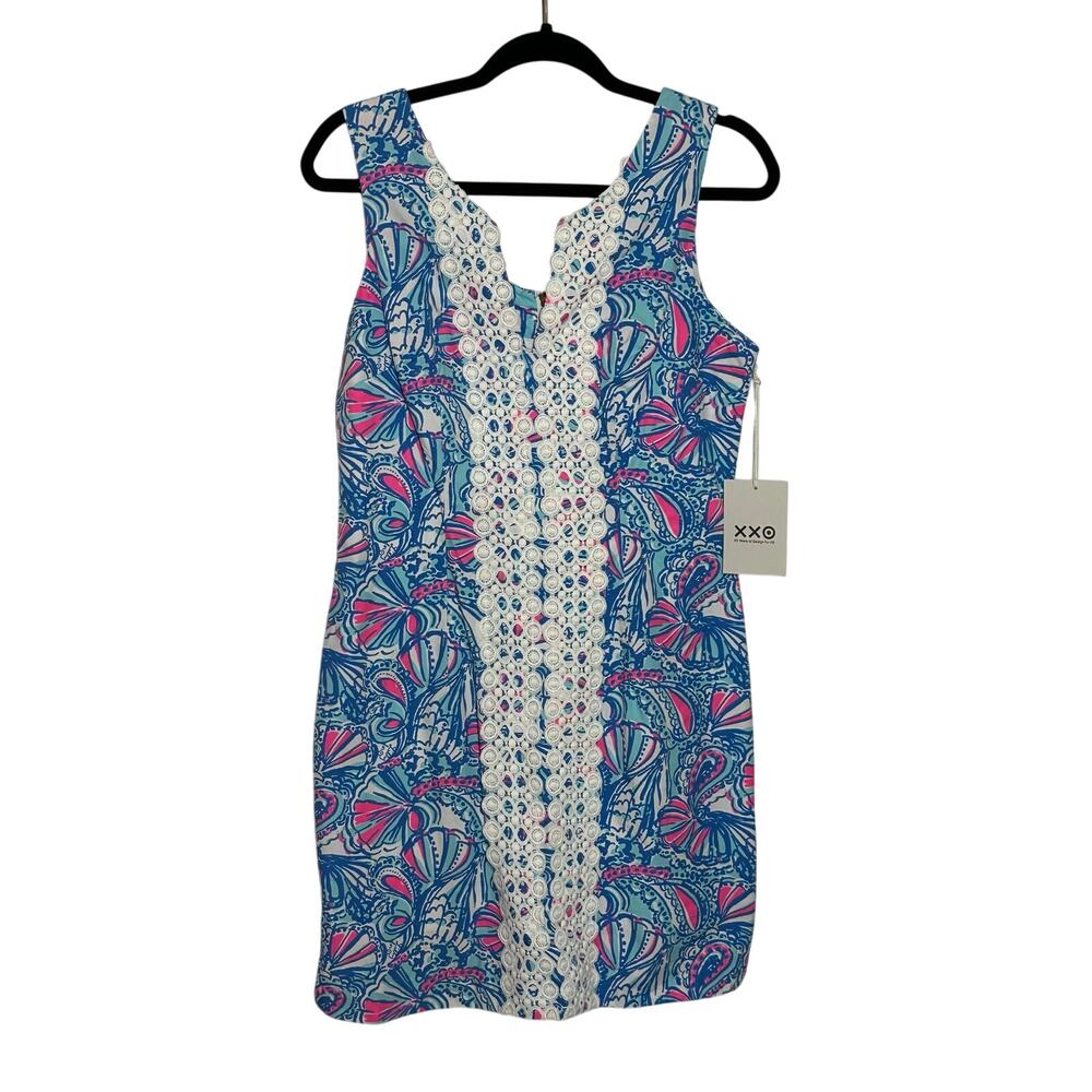 Lilly Pulitzer Blue and Pink Patterned Dress